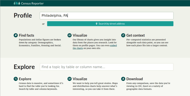 Census Reporter Homepage