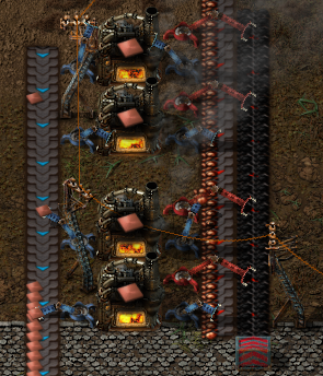 Factorio smelters
