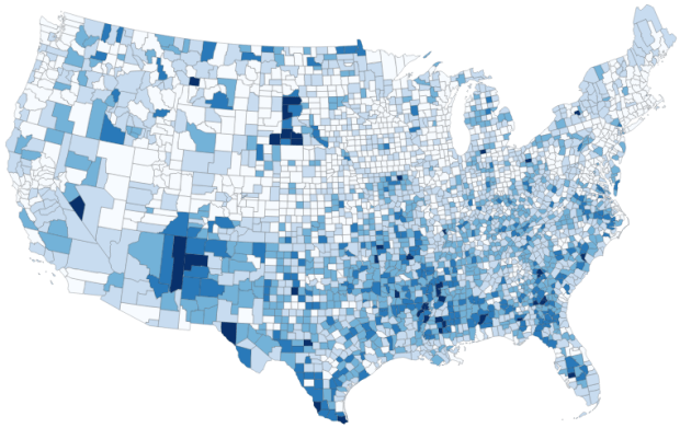 Percentage of Children in Households Without the Internet
