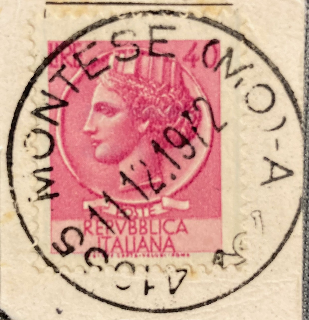 Italy 1970s postmark