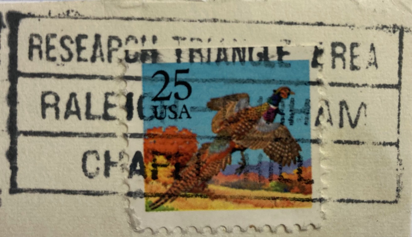 Research Triangle postmark