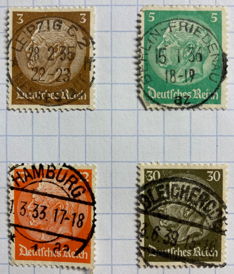 Germany 1930s postmarks