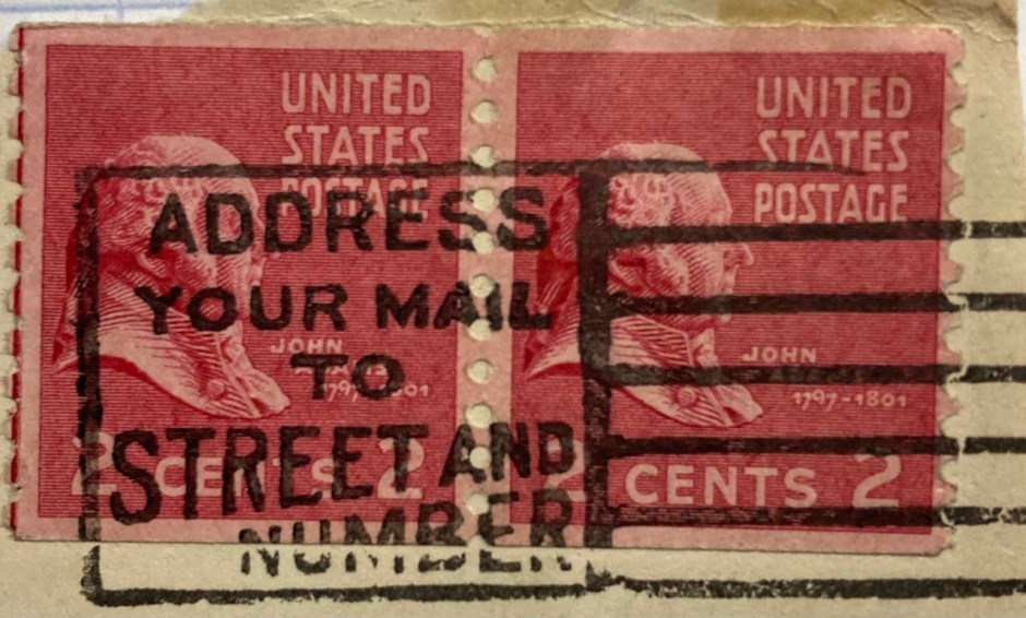 US address mail postmark