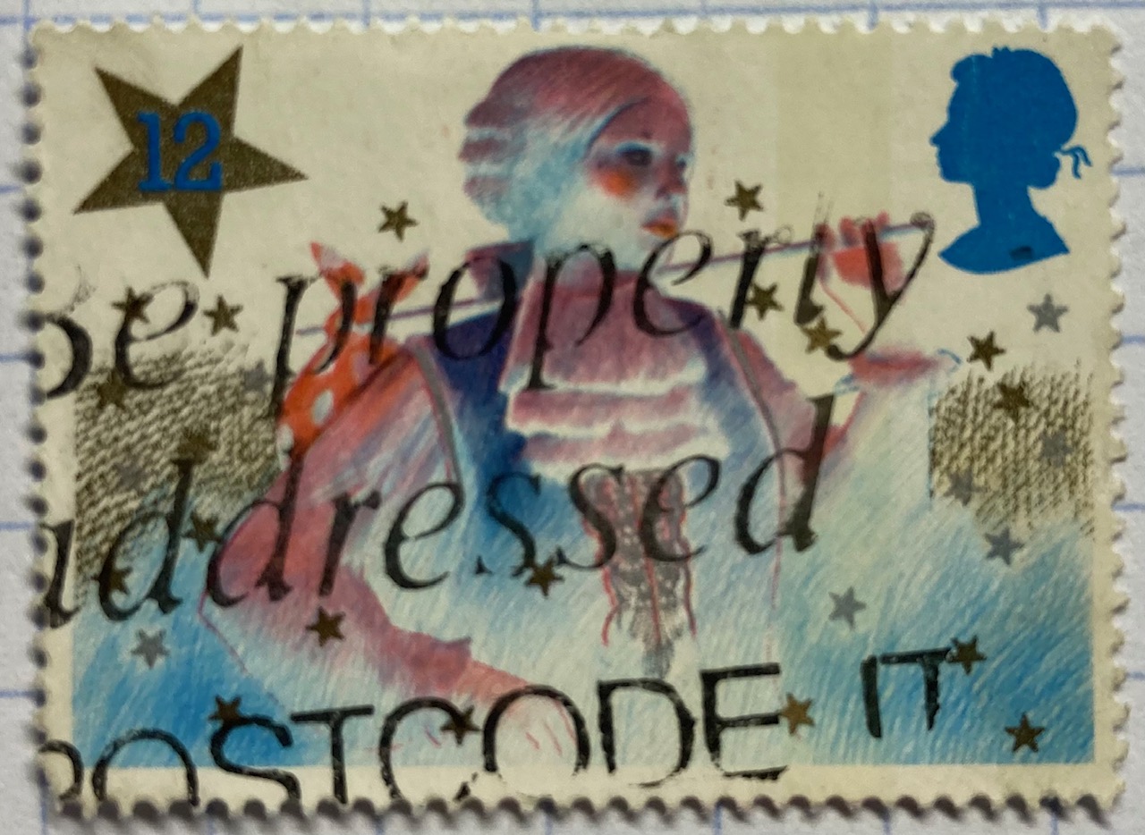 UK postcode postmark