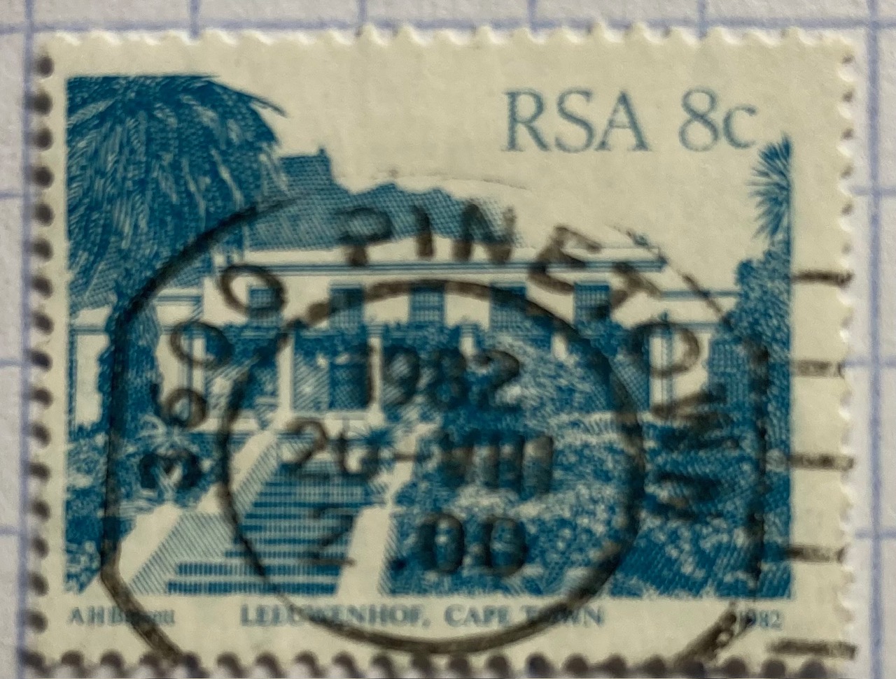 South Africa 1980s postmark