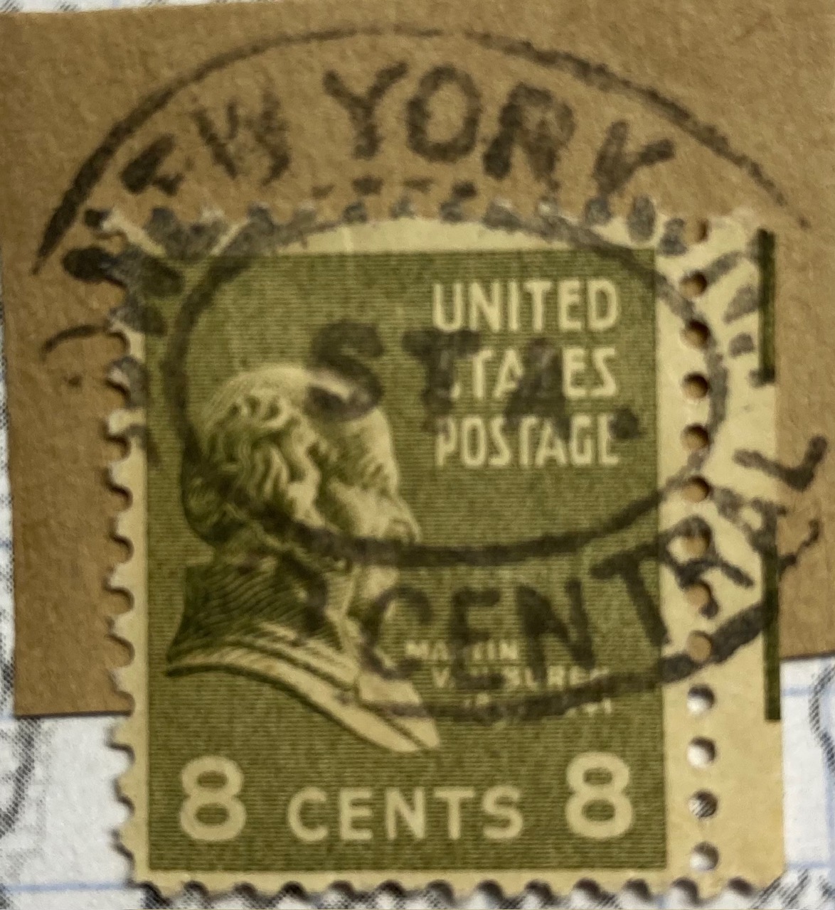 US Grand Central Station postmark