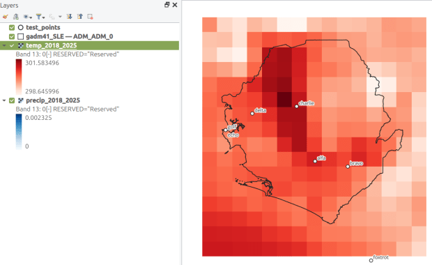 ERA5 temperature data in QGIS