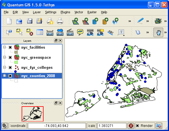 Old QGIS Interface